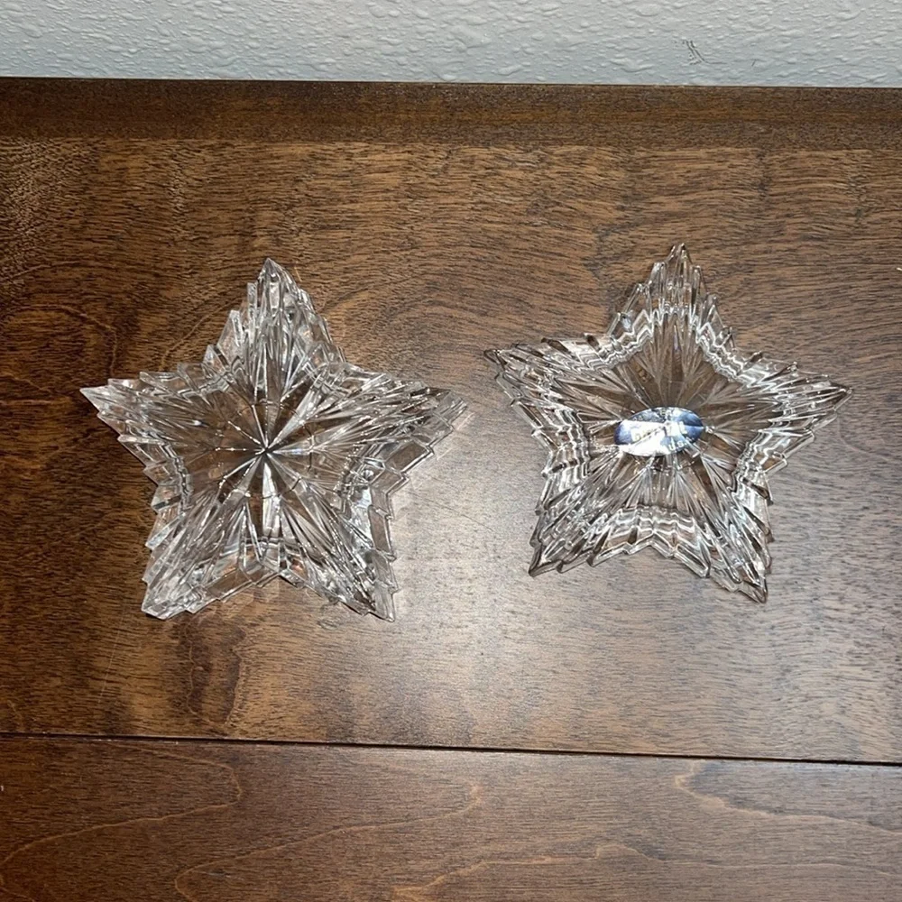 24% Lead Crystal Star Jewelry Holder or/ small items storage